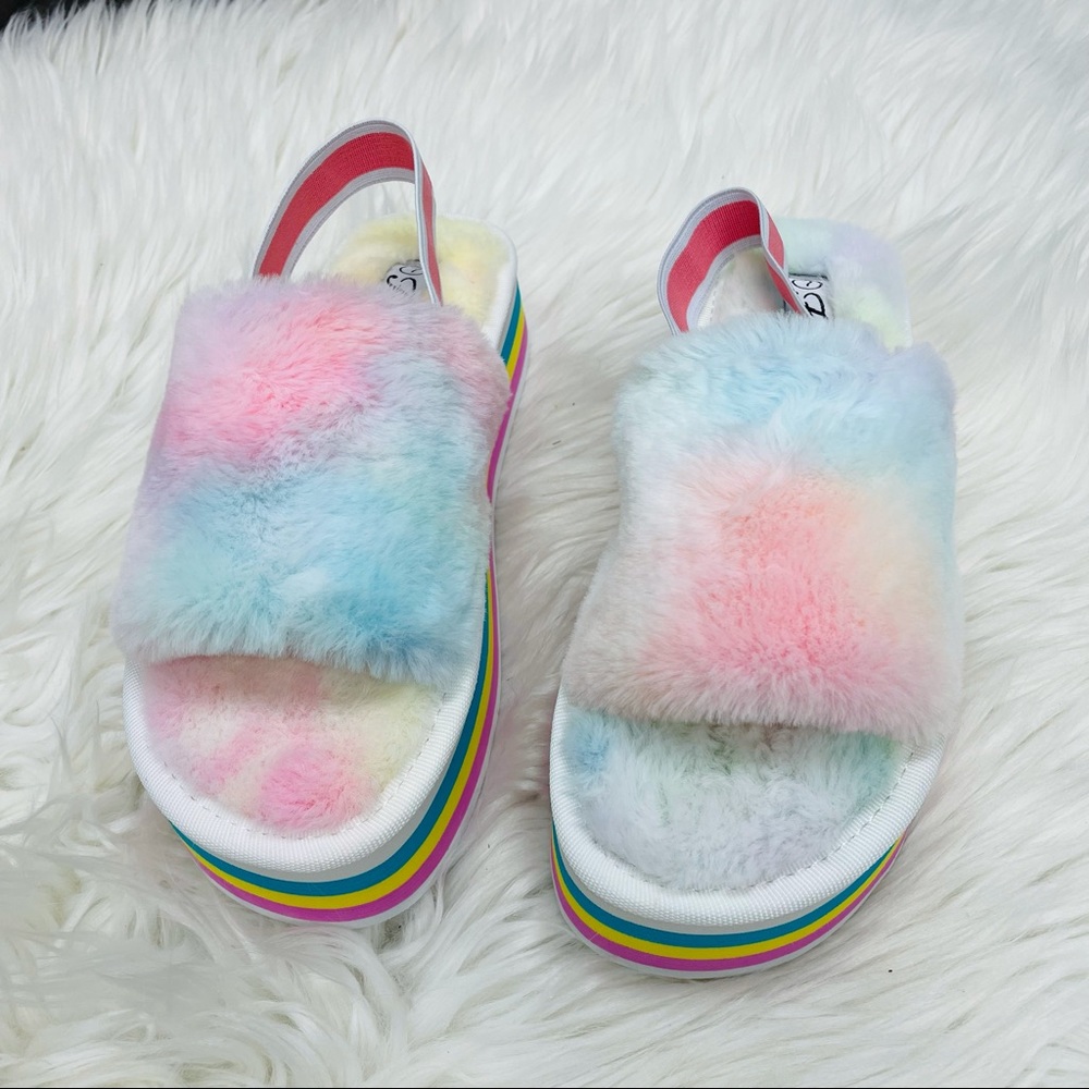 Multi striped platform sandal - Picture 9 of 9